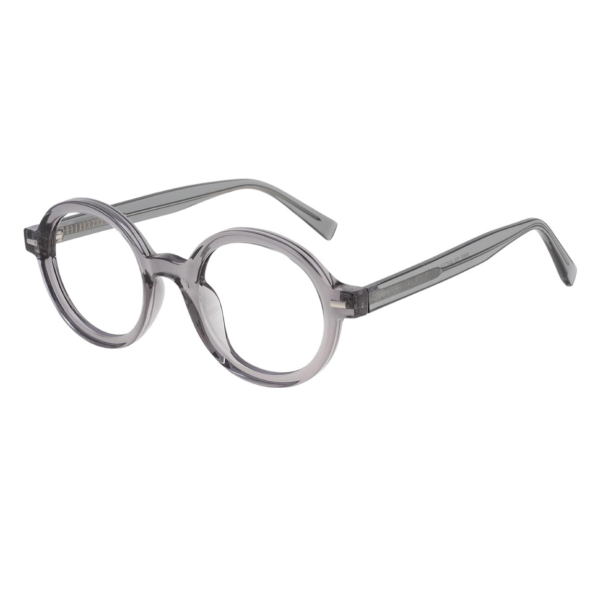 Ashplant - Round Gray Reading Glasses for Men & Women