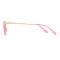 Gela - Rectangle Pink-gold Reading Glasses for Women