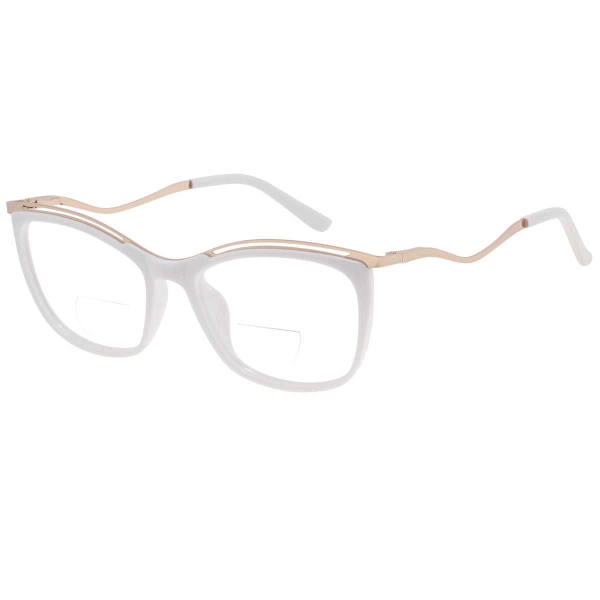 Annon - Square White Reading Glasses for Women