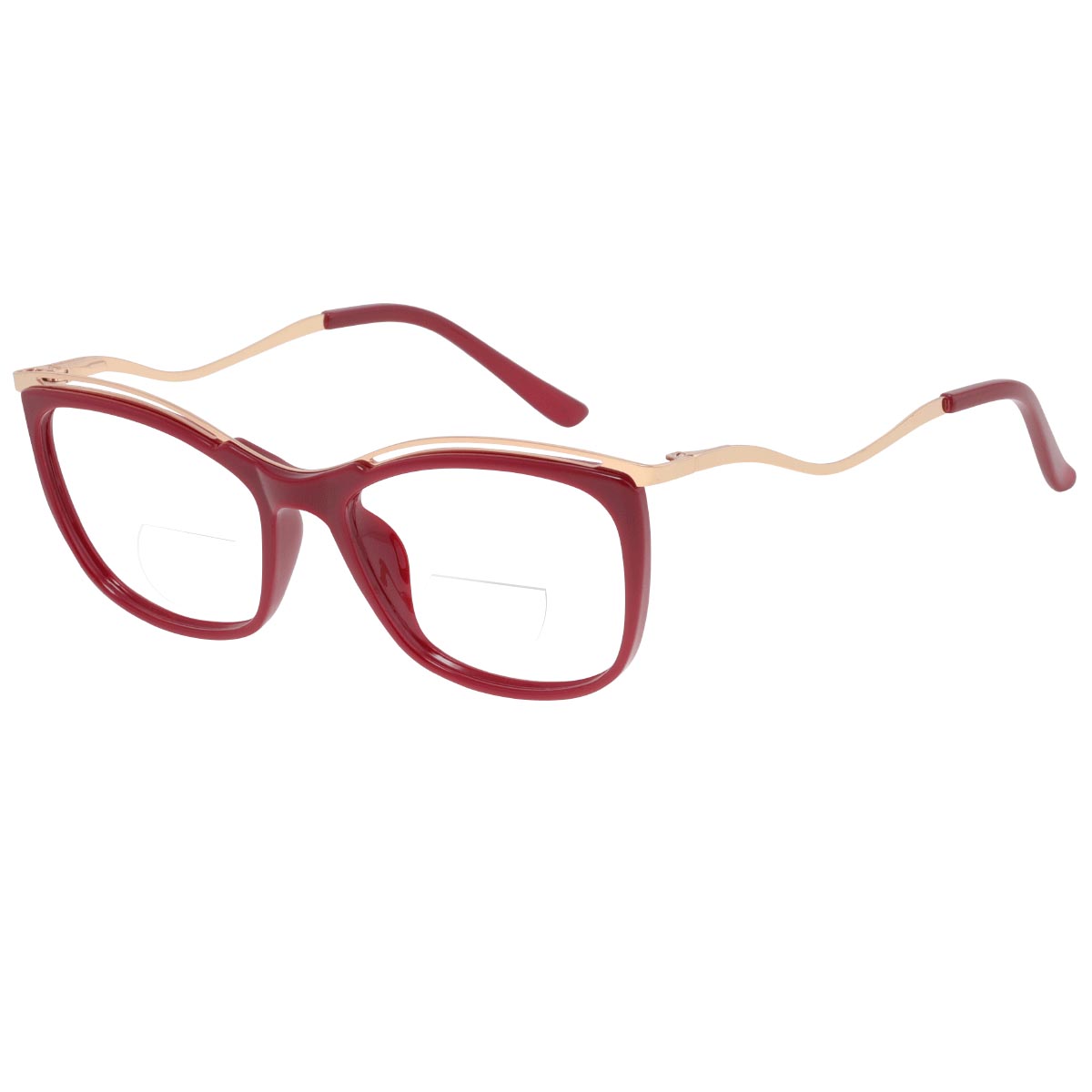 Annon - Square Red Reading Glasses for Women