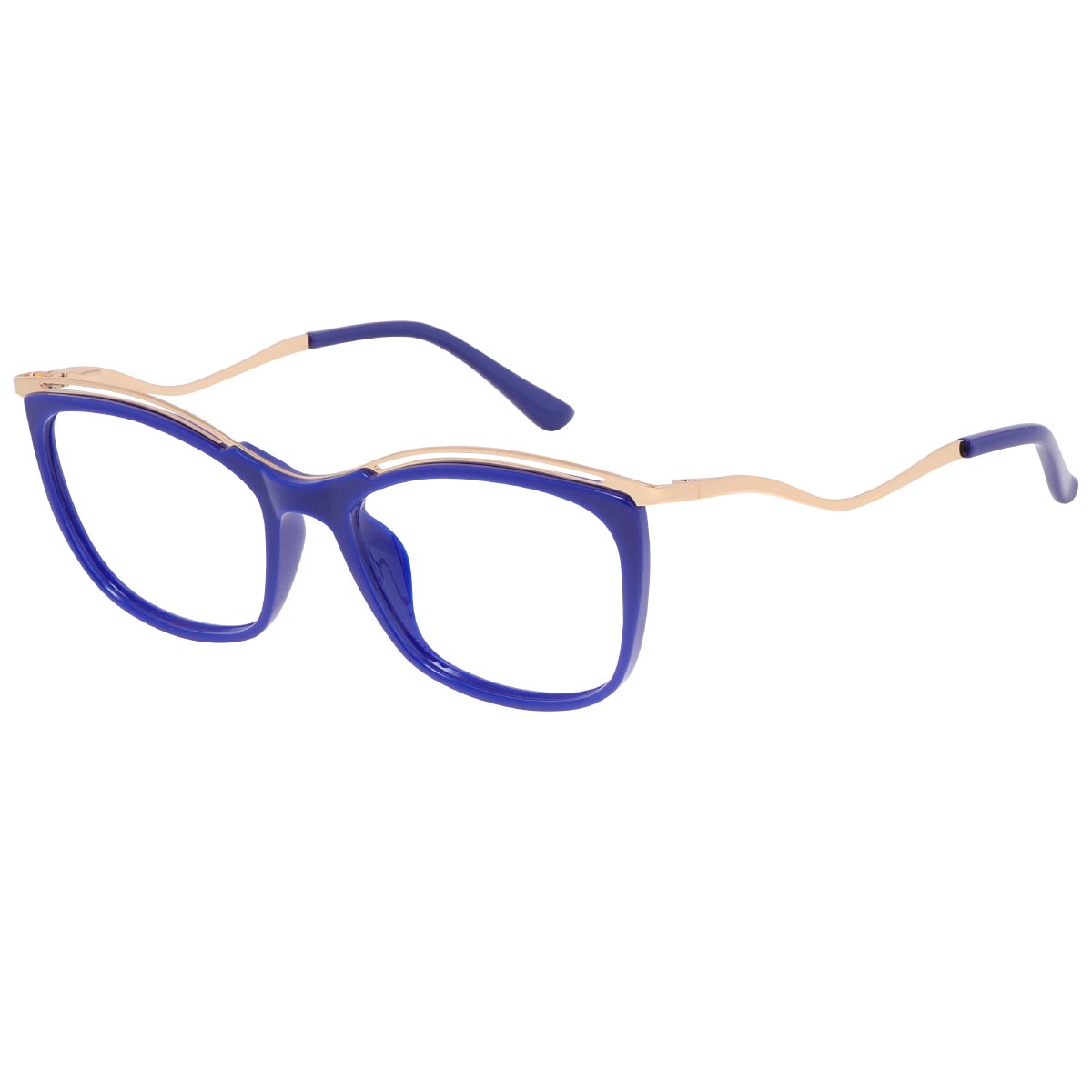 Annon - Square Blue Reading Glasses for Women
