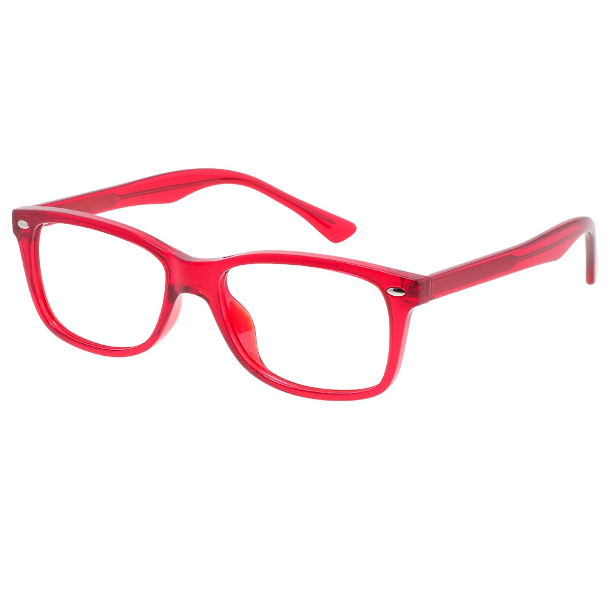 Theras - Square Red Reading Glasses for Men & Women