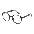 Delium - Round Red Reading Glasses for Women