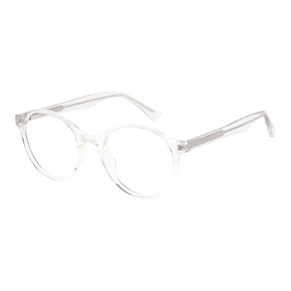 Delium - Round Transparent Reading Glasses for Women