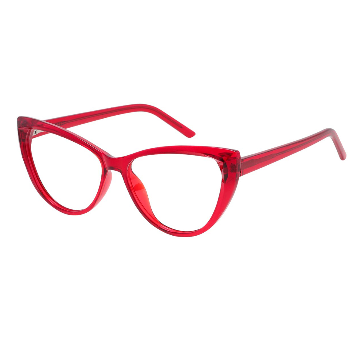 Lottie - Cat-eye Red Reading Glasses for Women