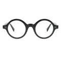 Ariston - Round Black Reading Glasses for Men & Women