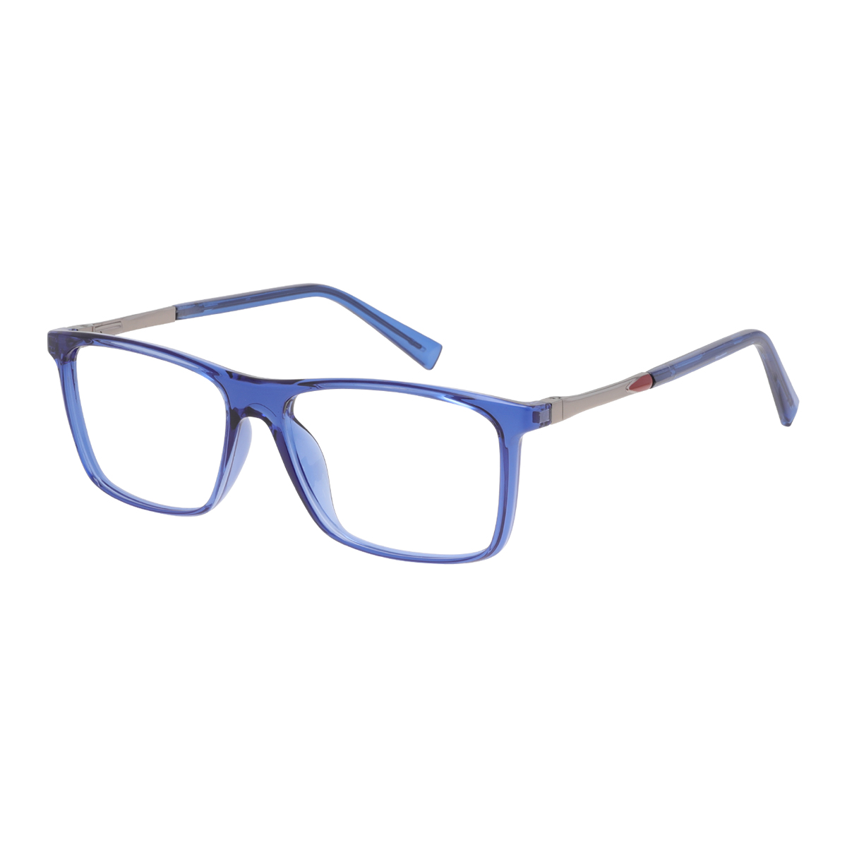 Darius - Browline Blue Reading Glasses for Men & Women