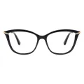 Dai - Cat-eye Black Reading Glasses for Women