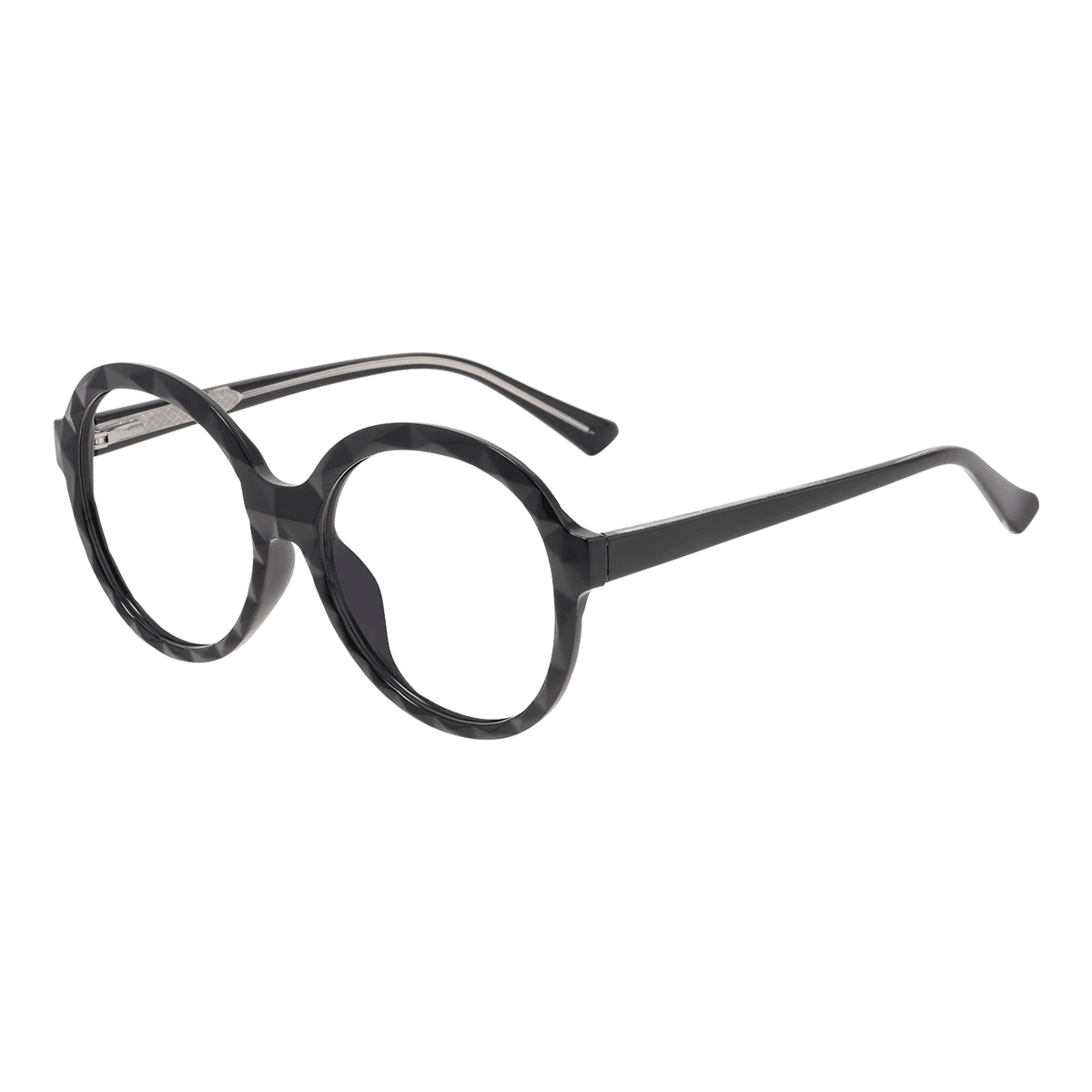Euphrosyne - Round Black Reading Glasses for Women