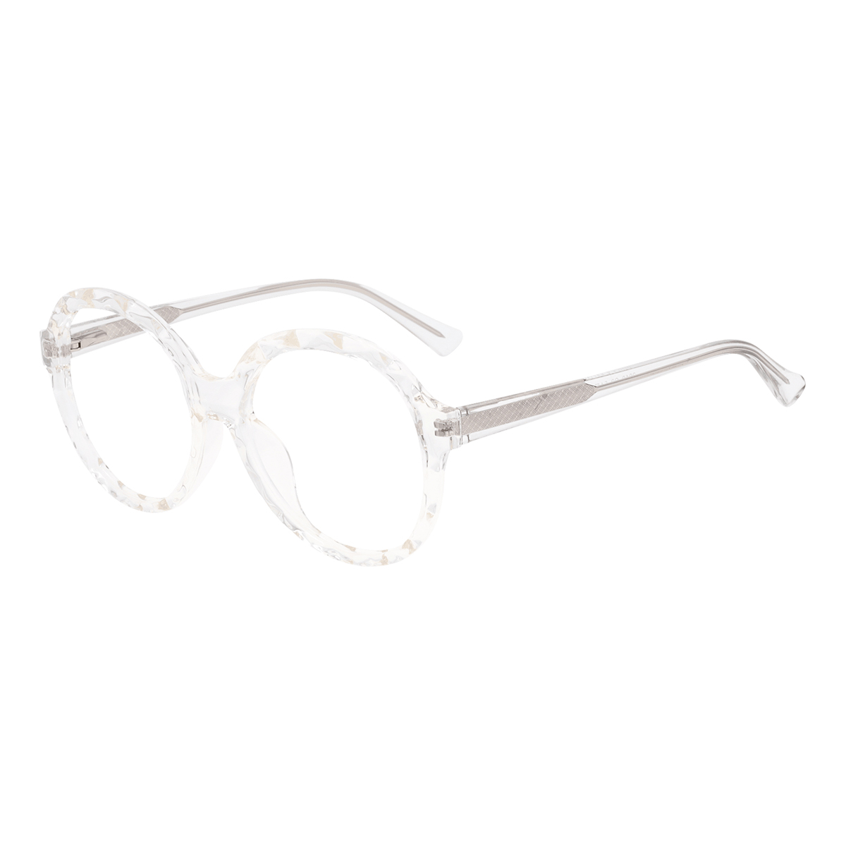 Euphrosyne - Round Transparent Reading Glasses for Women