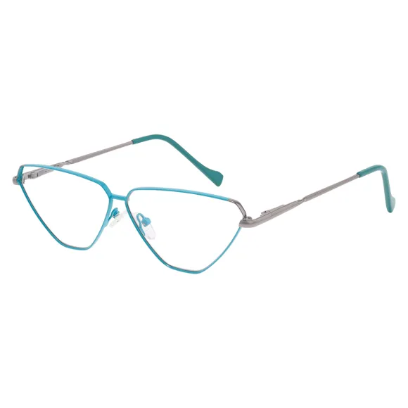 cat-eye blue reading glasses
