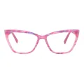 Amelia - Cat-eye Pink Reading Glasses for Women