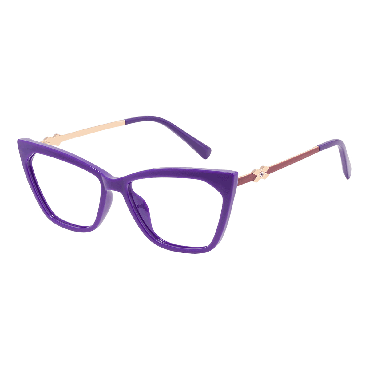 Amelia - Cat-eye Purple Reading Glasses for Women