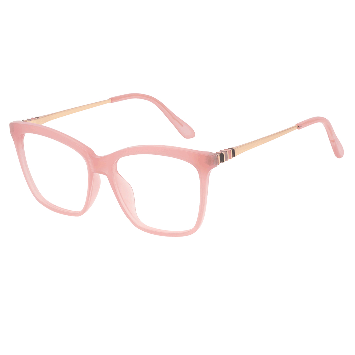 Clotho - Square Pink Reading Glasses for Men & Women
