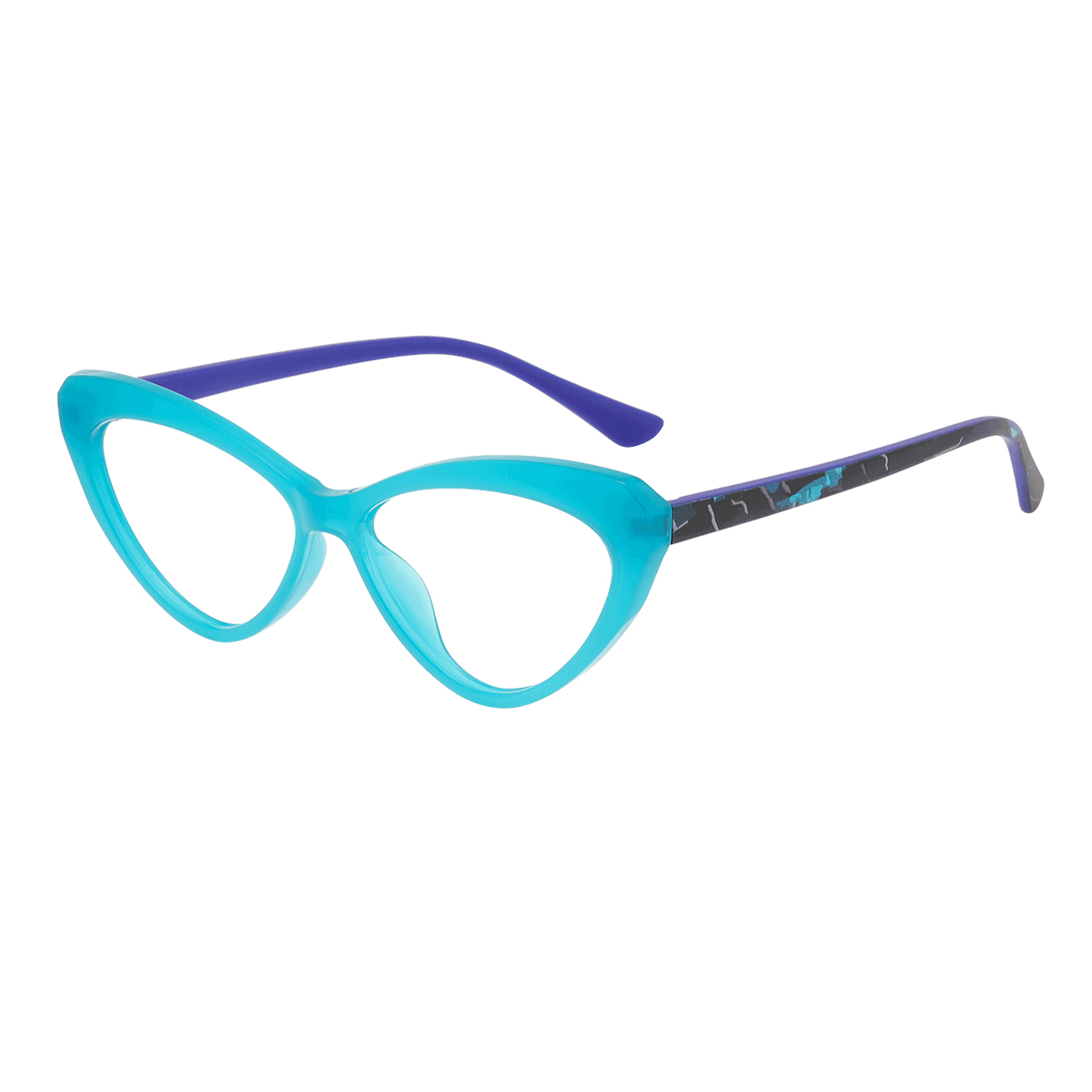 Pindus - Cat-eye Blue Reading Glasses for Women