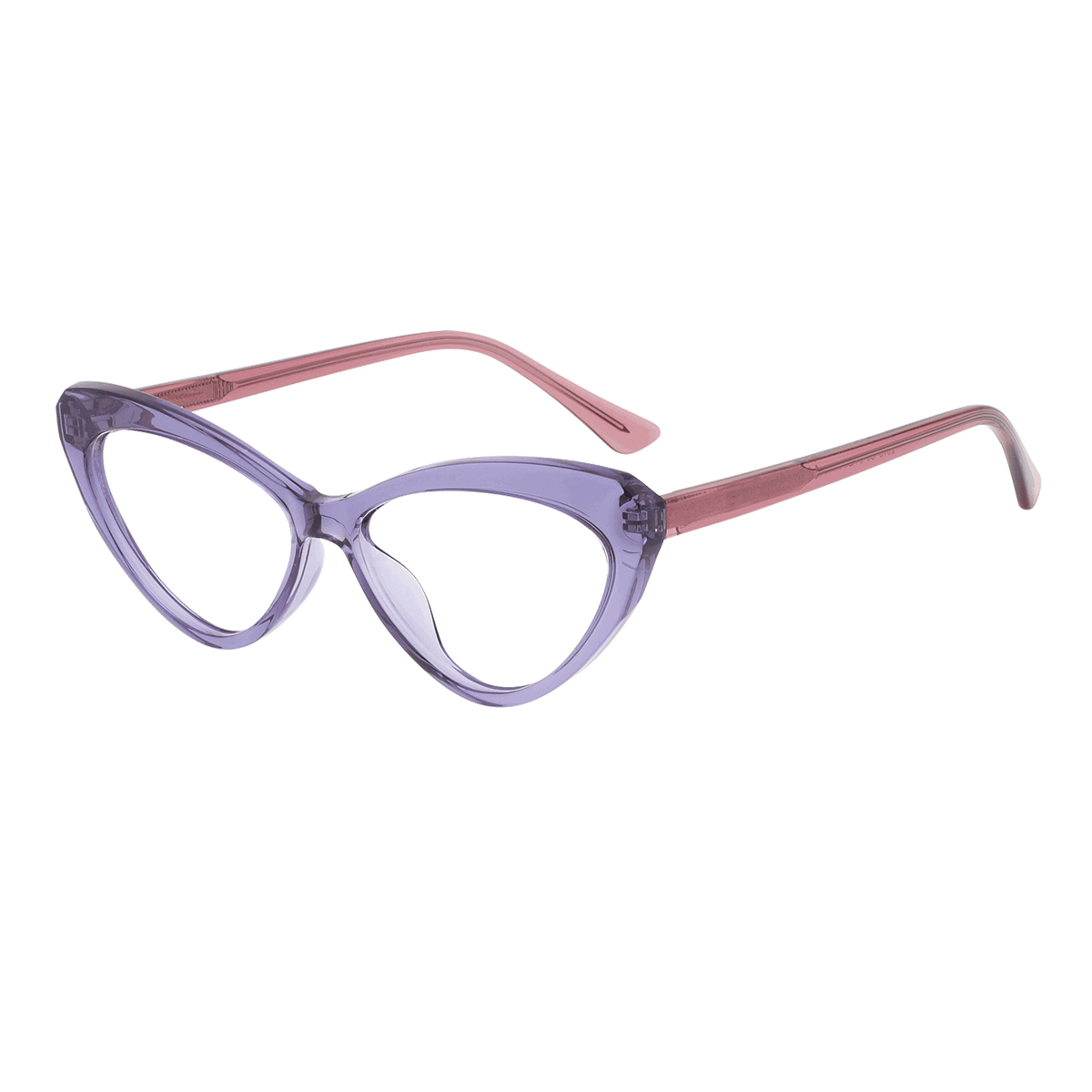 Pindus - Cat-eye Purple Reading Glasses for Women
