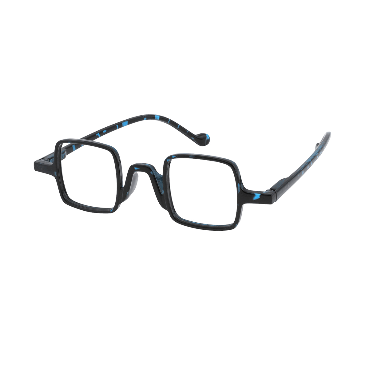 Amphlet - Square Blue-Demi Reading Glasses for Men & Women