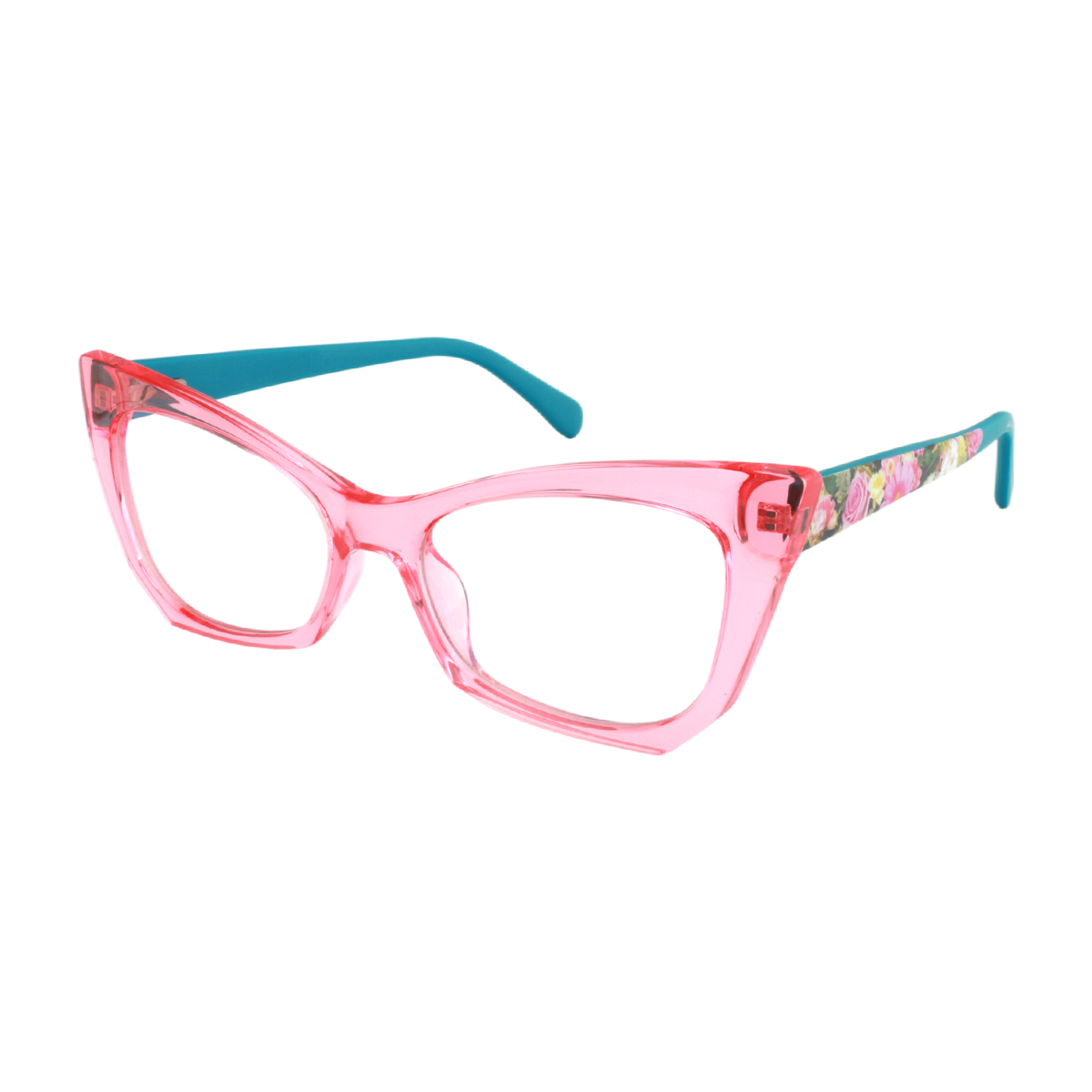 Arce - Cat-eye Pink Reading Glasses for Women