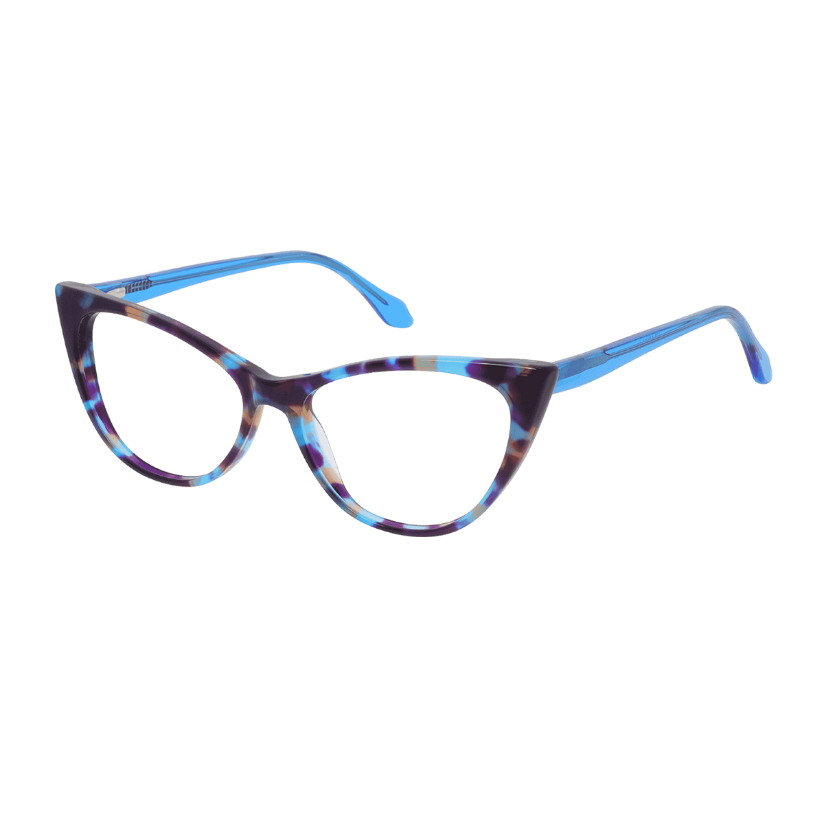 Ida - Cat-eye Blue-Demi Reading Glasses for Women