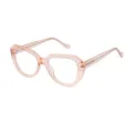 Alexis - Cat-eye Transparent pink Reading Glasses for Women