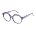 Syrinx - Round Gray Reading Glasses for Women