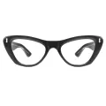 Winnie - Cat-eye Gray Reading Glasses for Men & Women