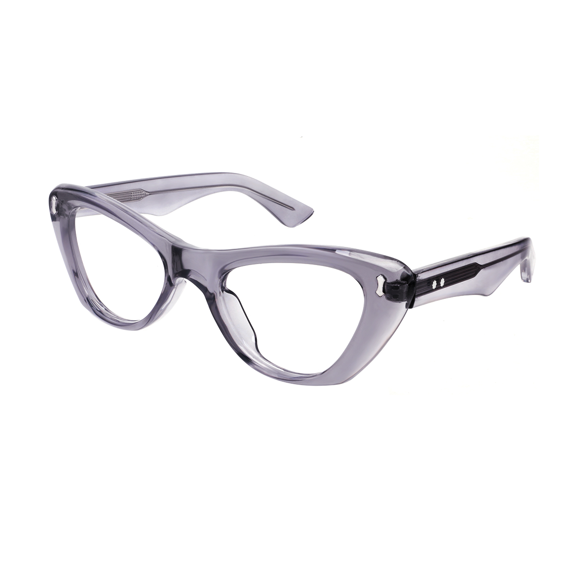 Winnie - Cat-eye Gray Reading Glasses for Men & Women