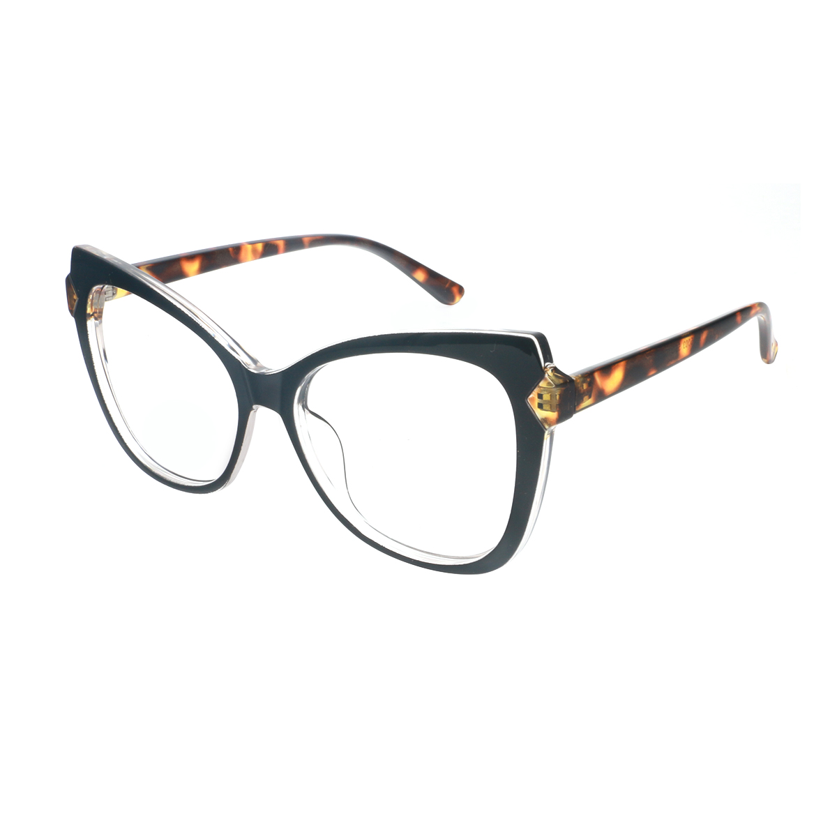 Alazir - Cat-eye Black Reading Glasses for Women
