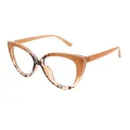 Taras - Cat-eye Brown Reading Glasses for Women