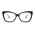 Pythia - Cat-eye Black Reading Glasses for Women