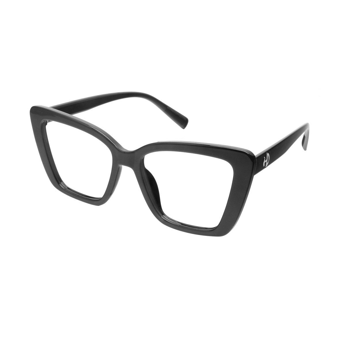 Francie - Square Black Reading Glasses for Men & Women