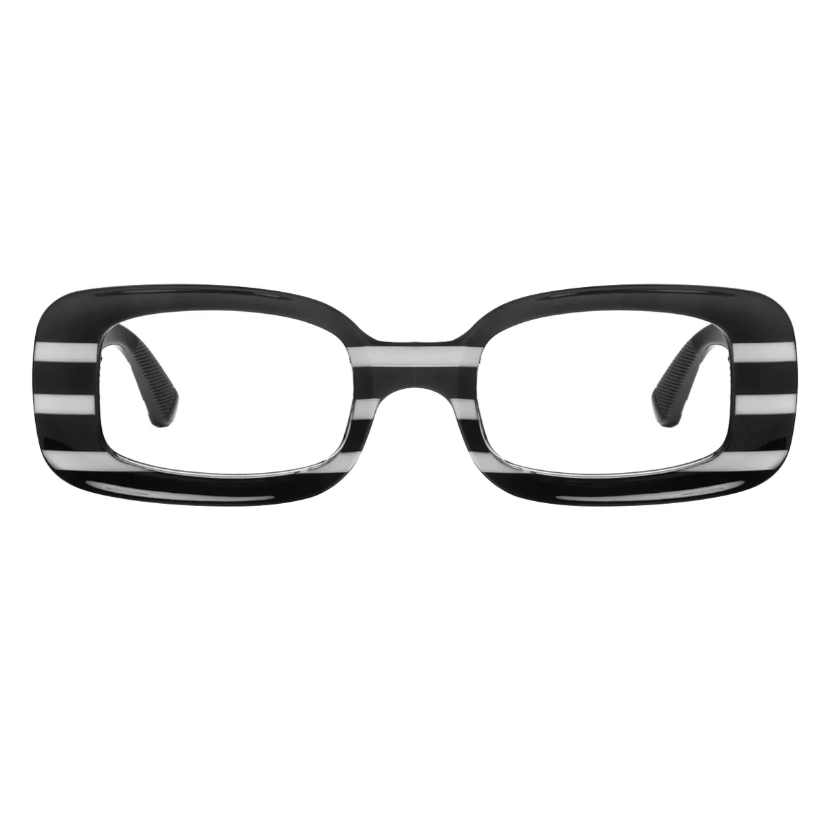 Fashion Rectangle Black  Reading Glasses for Women & Men