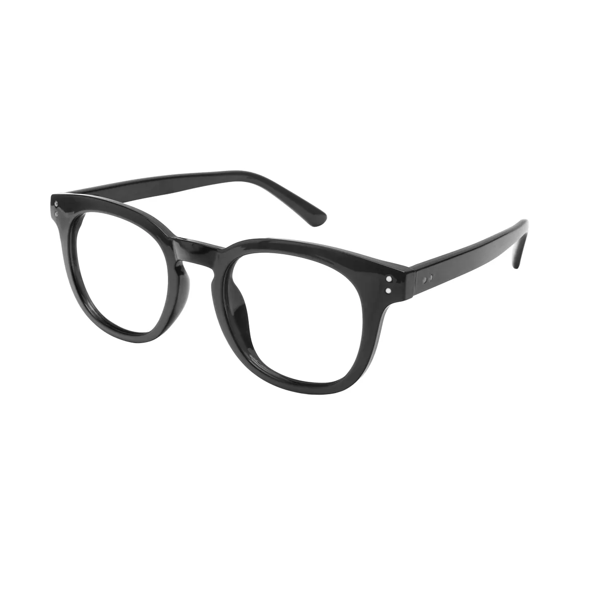 Fashion Oval Gray Reading Glasses for Women & Men
