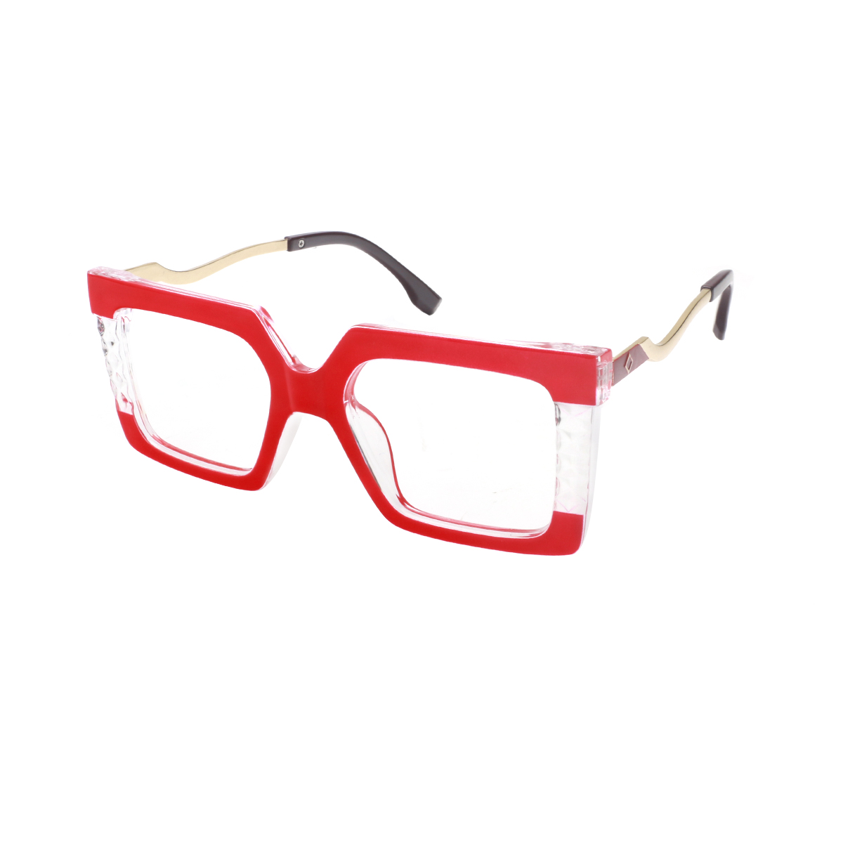 Sicyon - Square Red Reading Glasses for Women