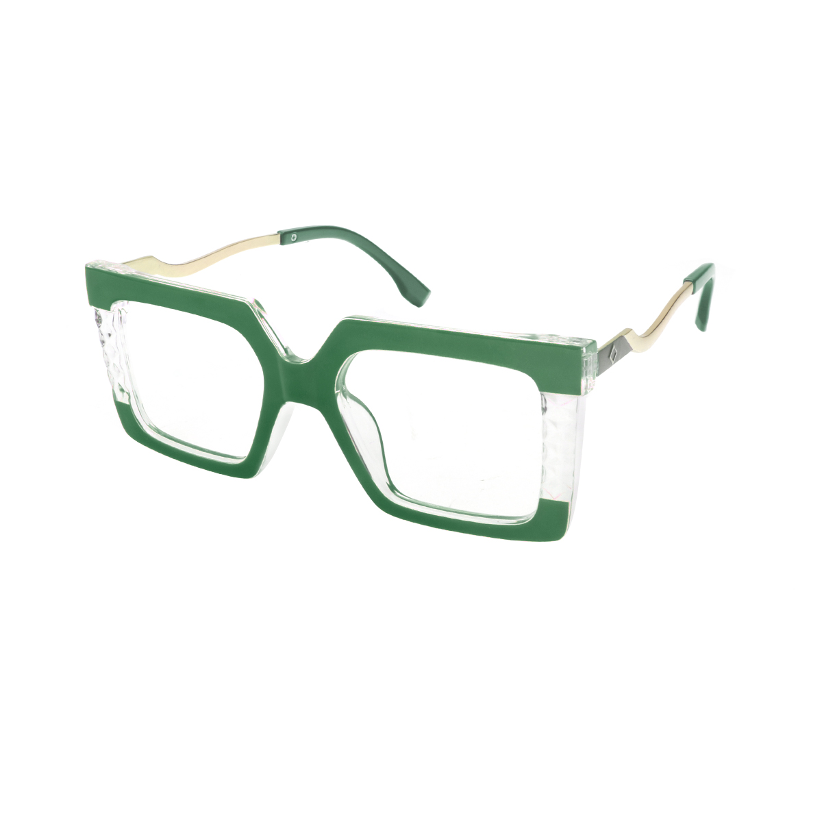 Sicyon - Square Green Reading Glasses for Women