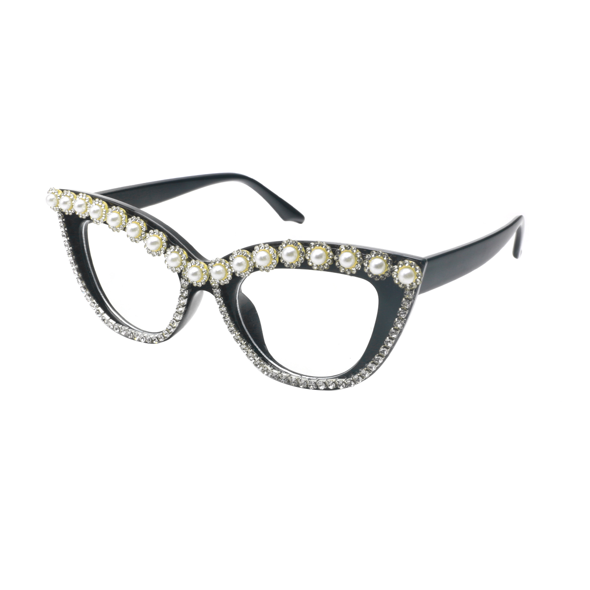 Sicas - Cat-eye Gold-Silver Reading Glasses for Women