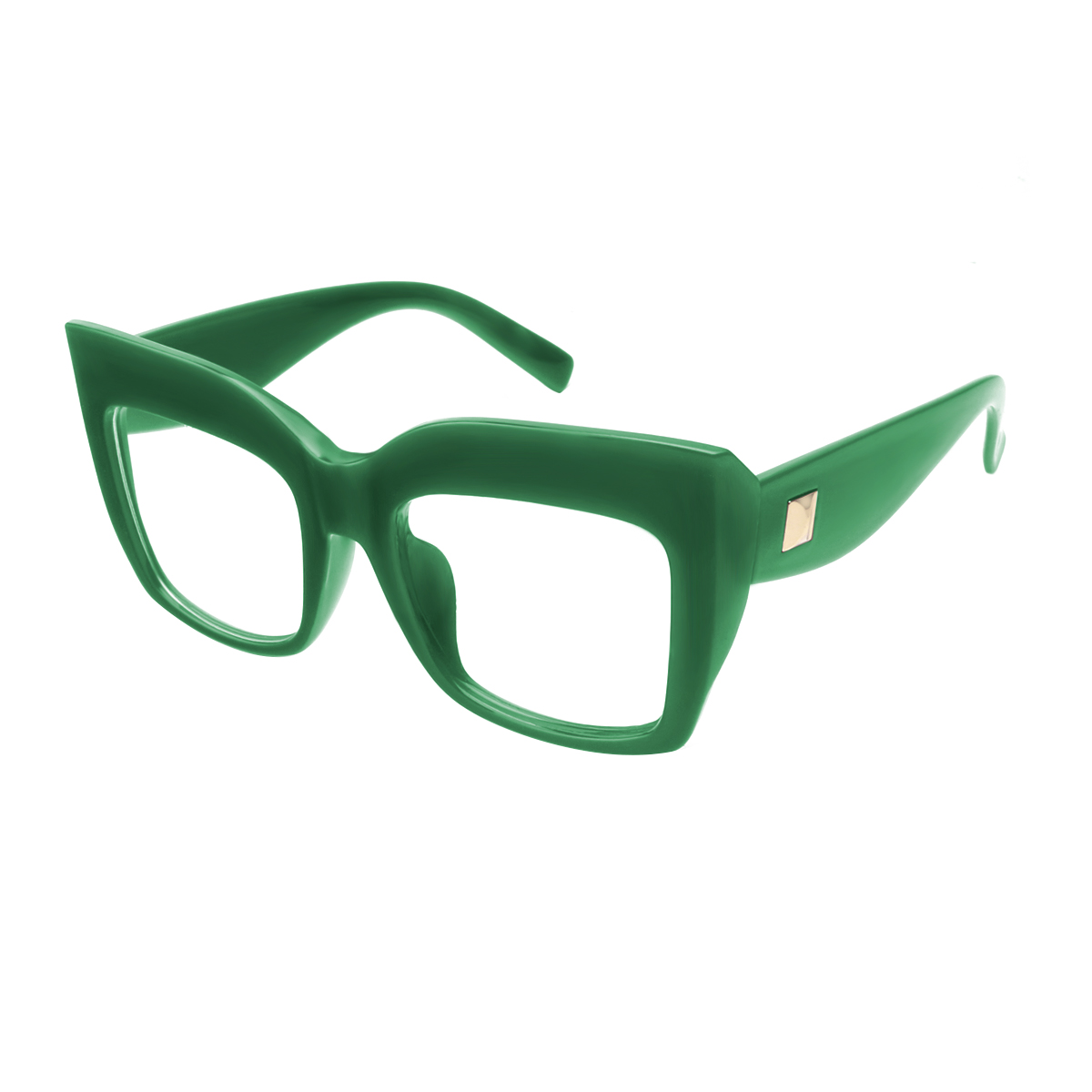 Cicely - Square Green Reading Glasses for Women