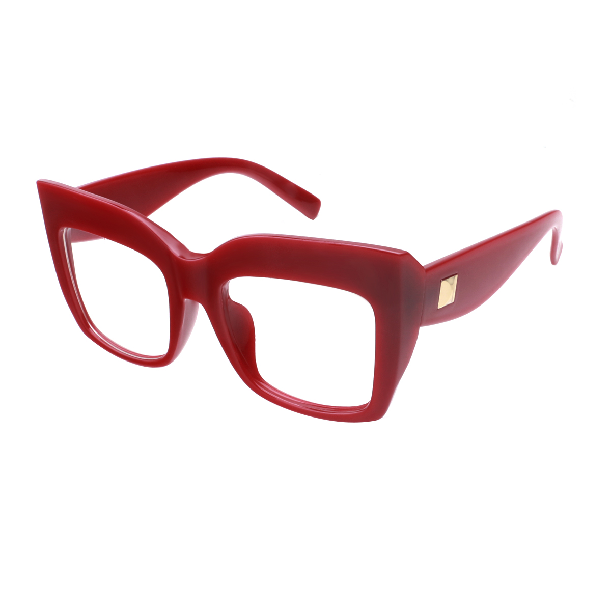 Cicely - Square Red Reading Glasses for Women