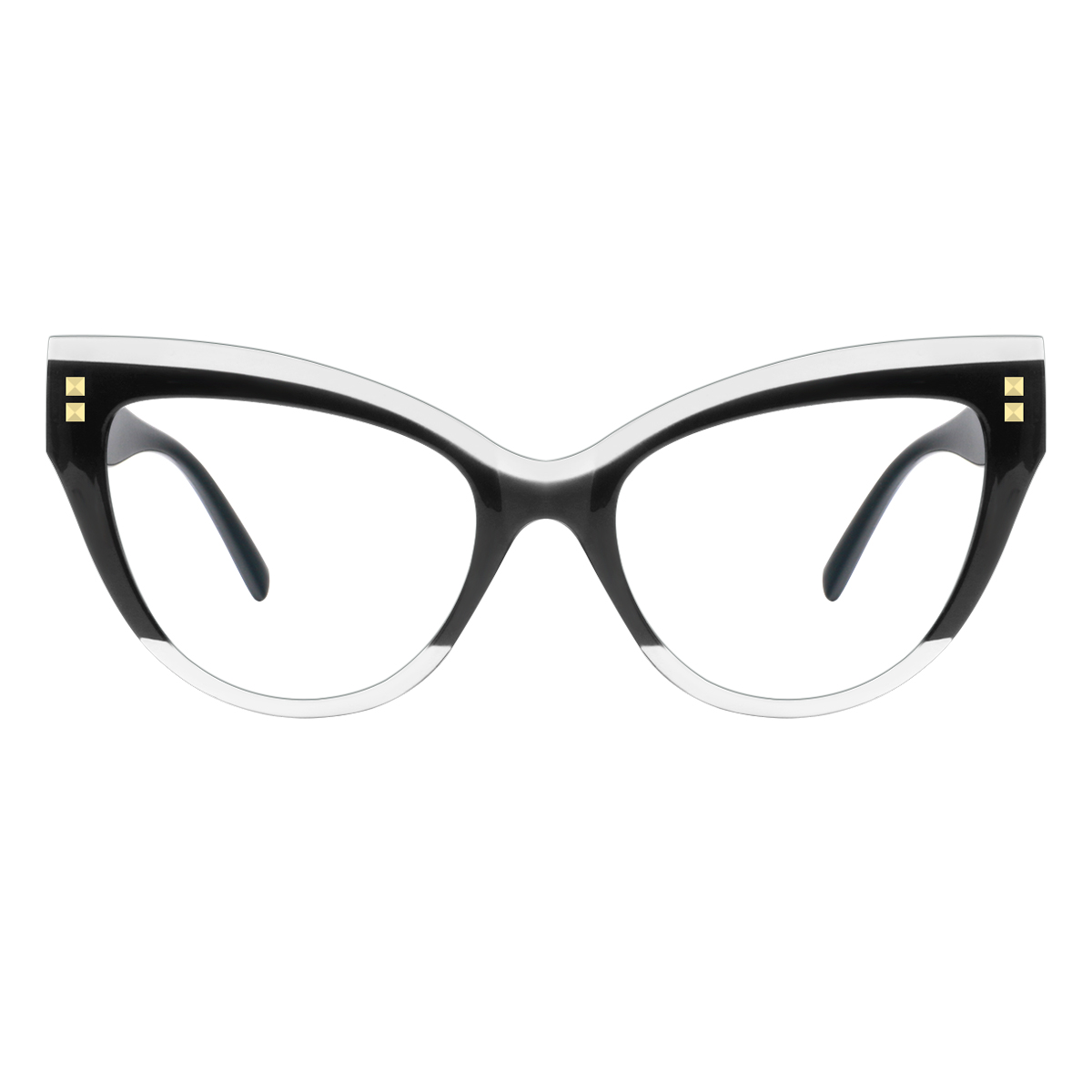 cat-eye black-white reading-glasses