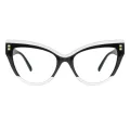 Alpeni - Cat-eye Brown-Demi Reading Glasses for Women