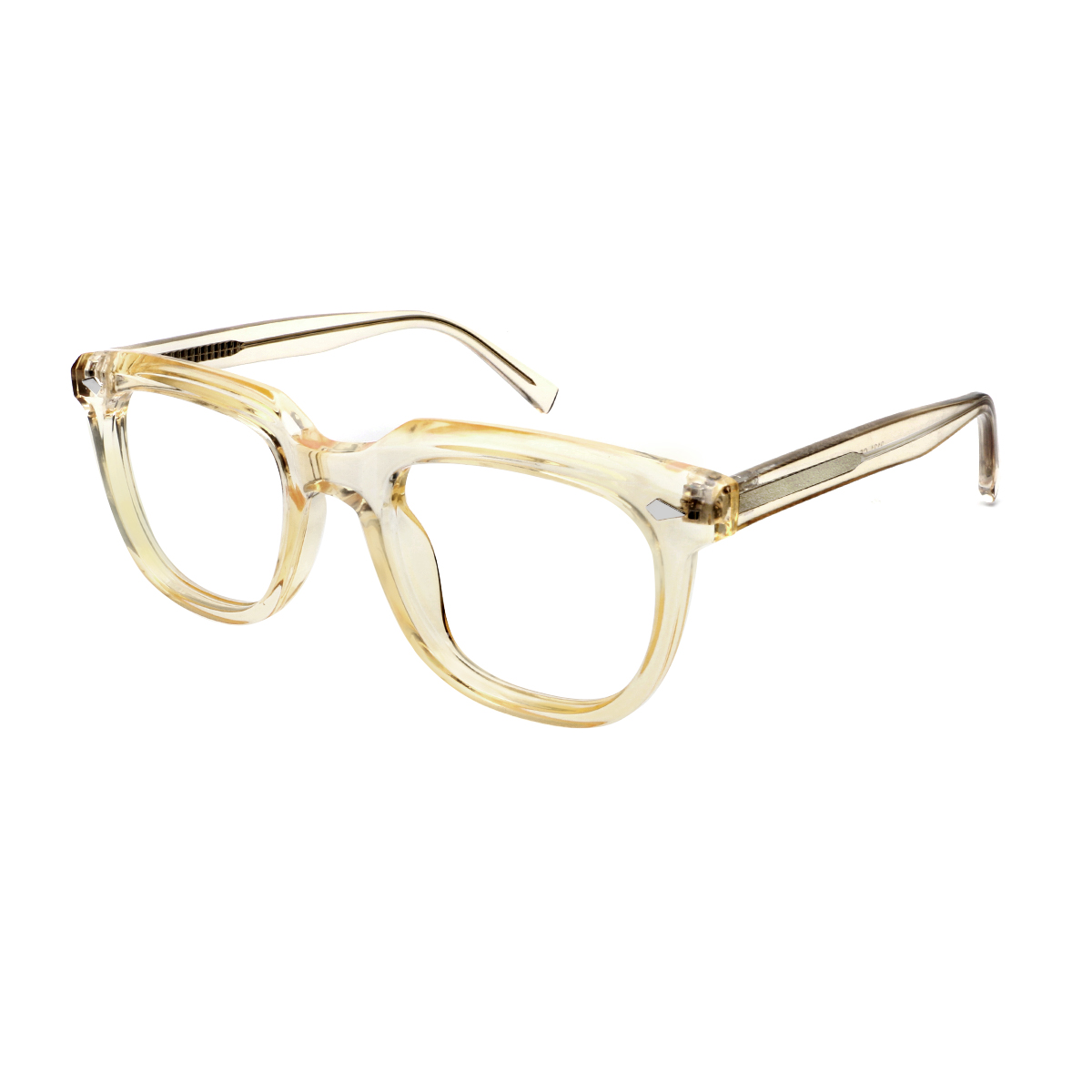 Sporta - Square Transparent-Brown Reading Glasses for Men & Women