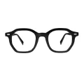 Justin - Geometric Grey/Transparent Reading Glasses for Men & Women