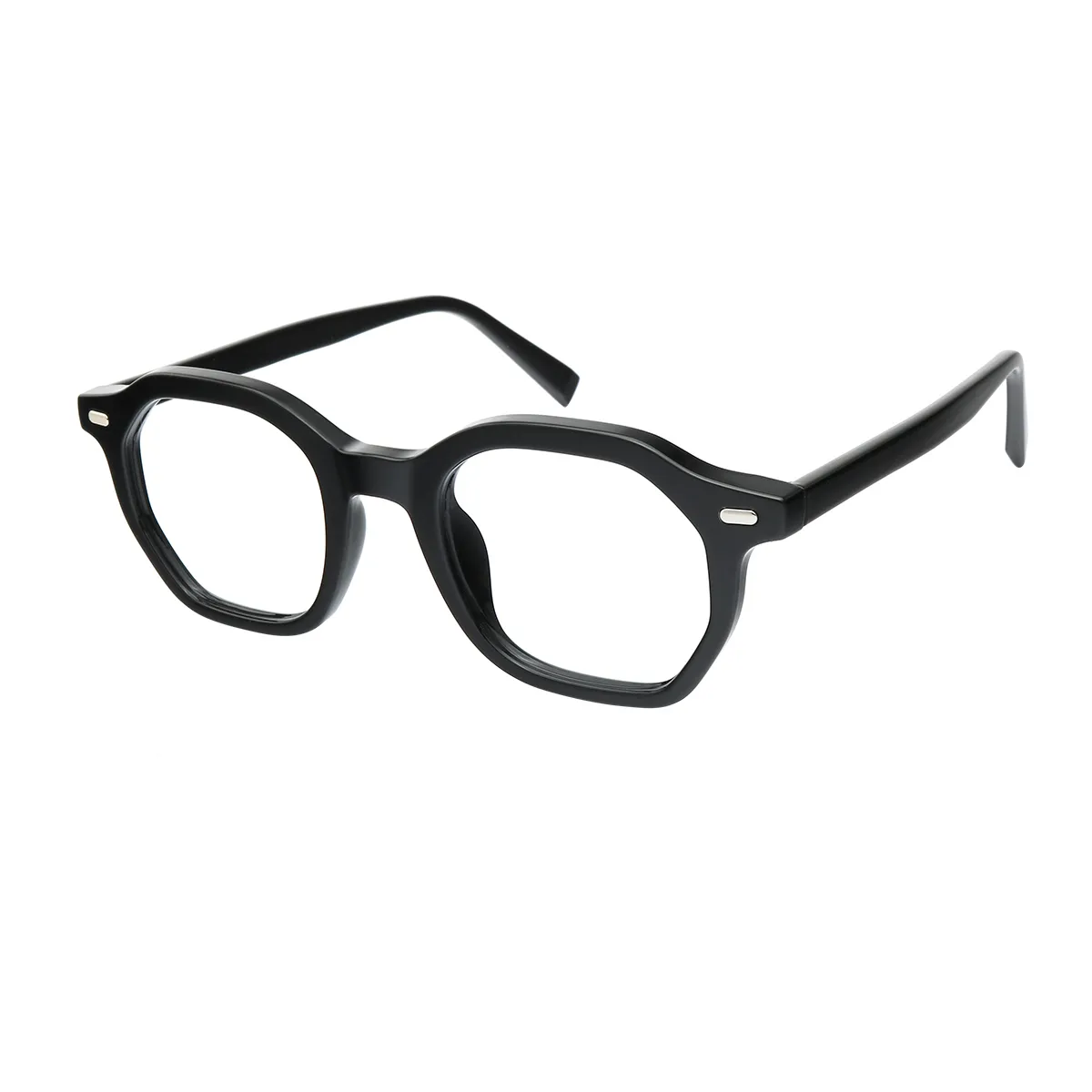Fashion Geometric Black Reading Glasses for Women & Men