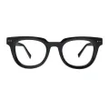 Lauretta - Square Blue/Transparent Reading Glasses for Men & Women