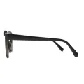 Iris - Cat-eye Black/Transparent Reading Glasses for Women