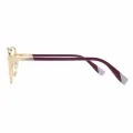 Gwendoline - Square Gold/Purple Reading Glasses for Women