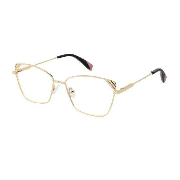 cat-eye gold reading glasses