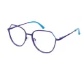 Persis - Geometric Purple/blue Reading Glasses for Women