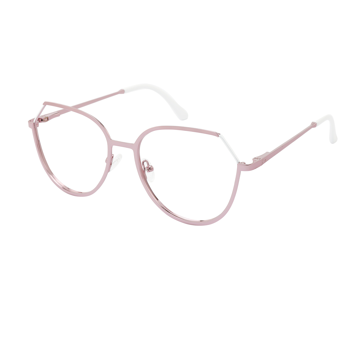 Persis - Geometric Pink/White Reading Glasses for Women