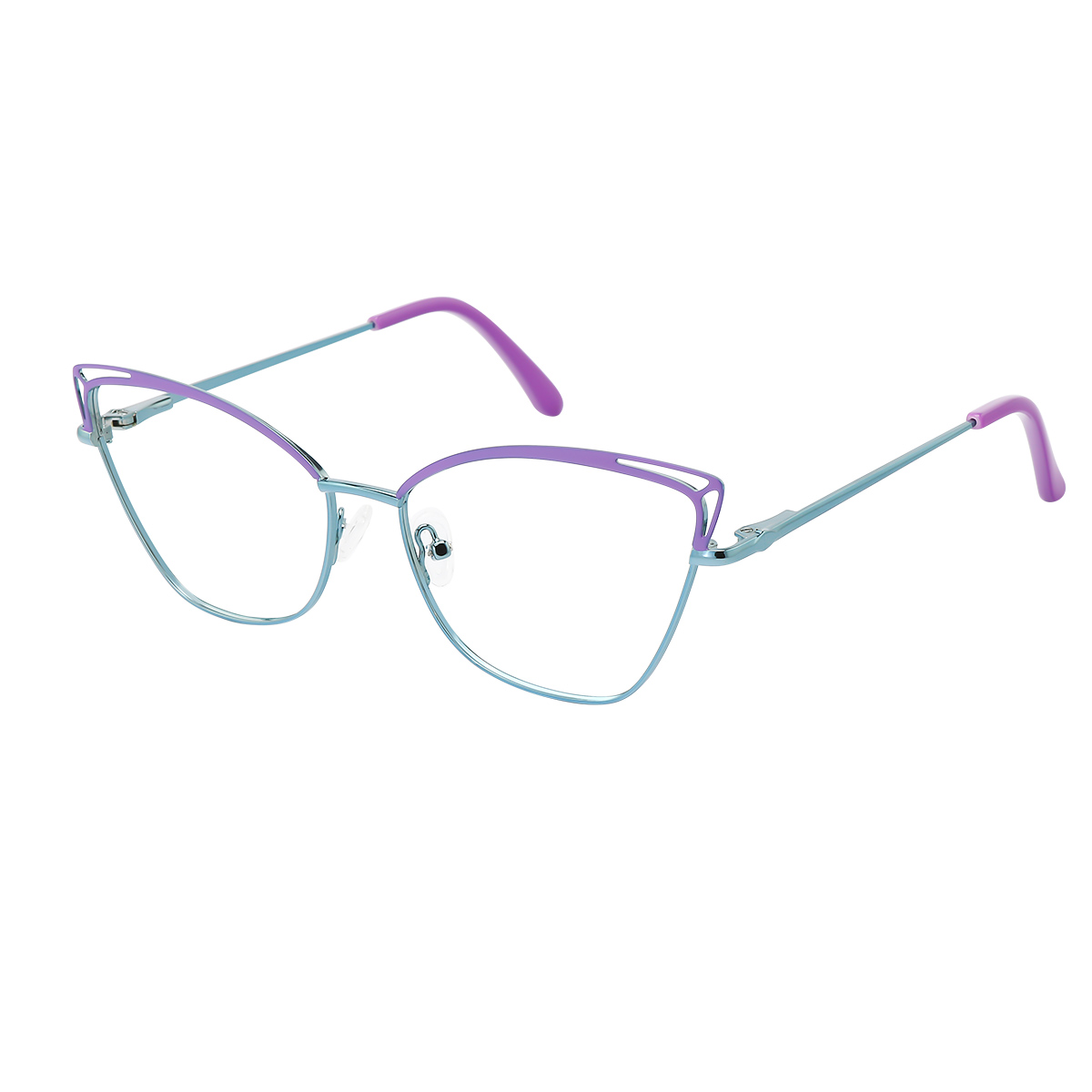 Ellen - Cat-eye Blue/Purple Reading Glasses for Women